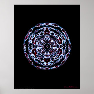 Frekvens för tredje Öga och Krona Chakra Poster