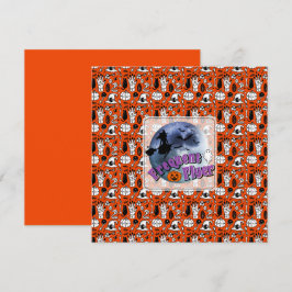 Frekvent Flyer Halloween Witch Riding Broomstick