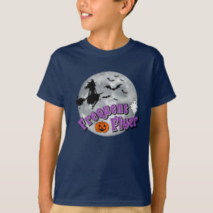 Frekvent Flyer Halloween Witch Riding Broomstick T Shirt