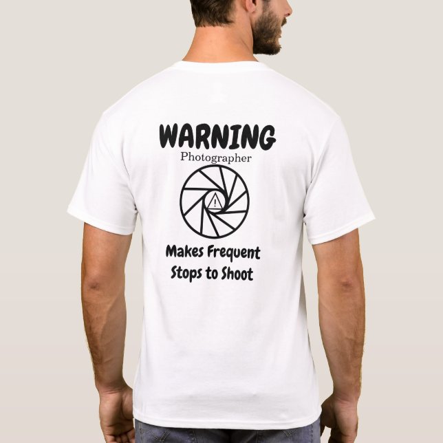 Frekventa steg-fotograf t shirt (Baksida)
