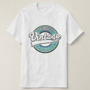 Fremantle australien vintage stil logotyp. t shirt