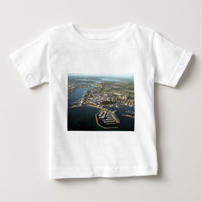 Fremantle Harbour, Westernare Australien Tee Shirt (Framsida)