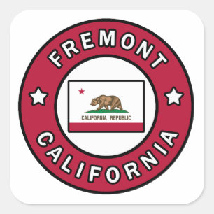 Fremont California Fyrkantigt Klistermärke