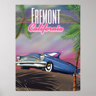 Fremont California-reseaffisch Poster