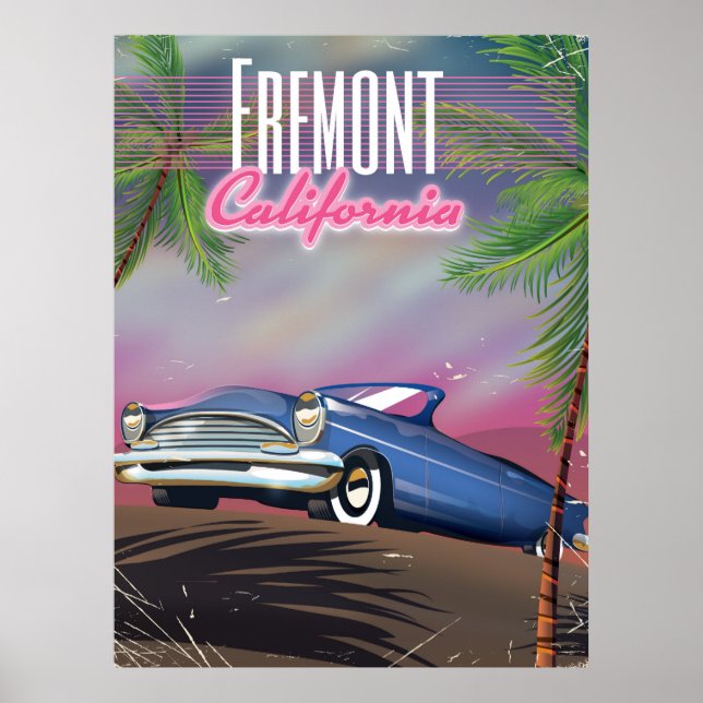 Fremont California-reseaffisch Poster (Framsidan)