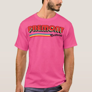 Fremont California Retro Typography Apparel T Shirt