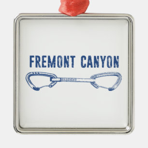 Fremont Canyon Wyoming Klippklättring Quickdraw Julgransprydnad Metall