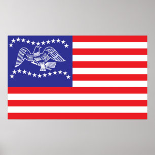 Fremont City flagga Poster