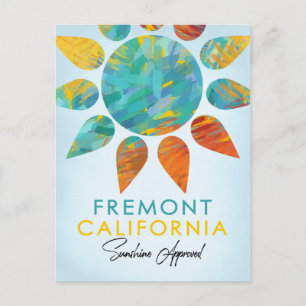 Fremont Kalifornien Sunshine Travel Vykort