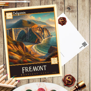 Fremont, Kalifornien   Vintage vykort