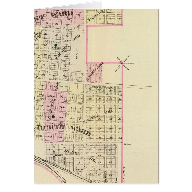 Fremont, Nebraska Hälsningskort (Framsidan)