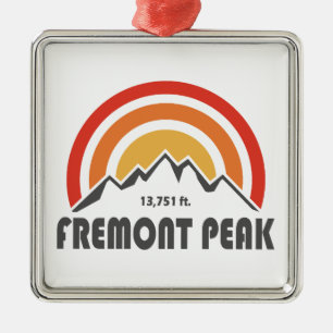 Fremont Peak Wyoming Julgransprydnad Metall