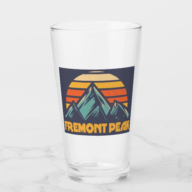 Fremont Peak Wyoming Retro Turkos Glaskopp (Framsida)