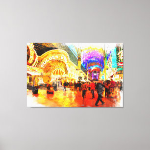 Fremont Street Experience Las Vegas-Kanvastryck Canvastryck