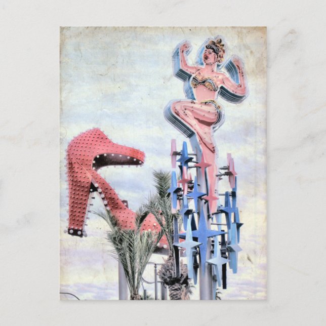 Fremont Street Las Vegas Nevada-vykort Vykort (Framsida)