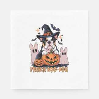 French Boo Dog Cute Frenchie Halloween Ghost Dog T Pappersservett