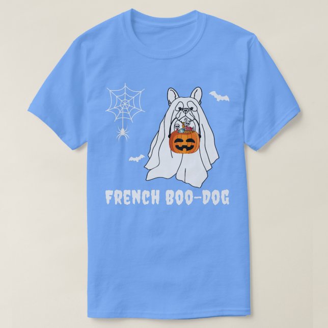 French BooDog French Bulldog Lovers Funny Hallowee T Shirt (Design framsida)