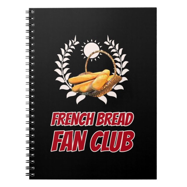 French Bread Fan Club Design Anteckningsbok (Framsidan)