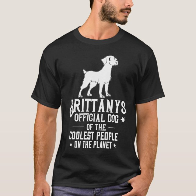 French Brittany Spaniel Puppies Owner Lover T Shirt (Framsida)