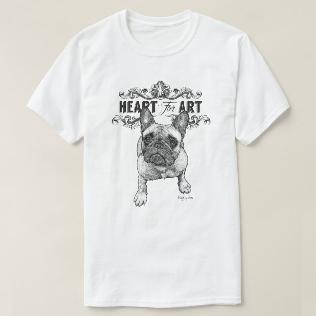 French Bulldog Art T Shirt (Design framsida)