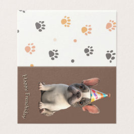 French Bulldog Birthday Card Kort