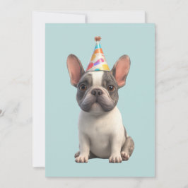 French Bulldog Birthday Party Inbjudningar