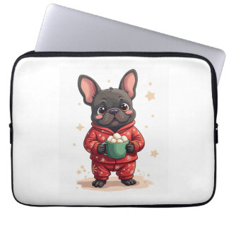 French Bulldog Cozy Cocoa Laptop Fodral