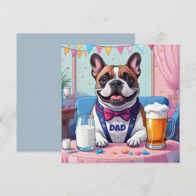 French Bulldog Dad Fatherˋs Day (Fram/baksida)