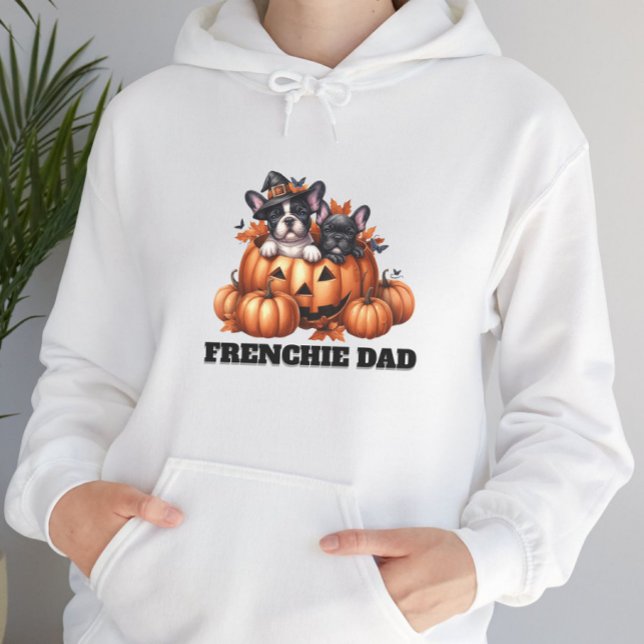French Bulldog Dad Halloween Pumpkins Hoodie (Skapare uppladdad)