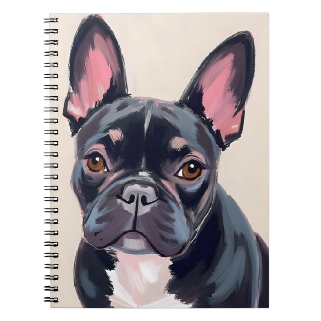 French Bulldog | Dog Pet Painting Anteckningsbok (Framsidan)
