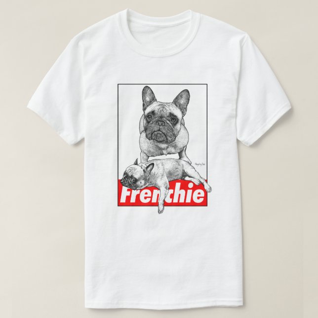 French Bulldog Duet T Shirt (Design framsida)