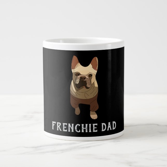 French Bulldog, Frenchie Dad Jumbo Mugg (Framsidan)
