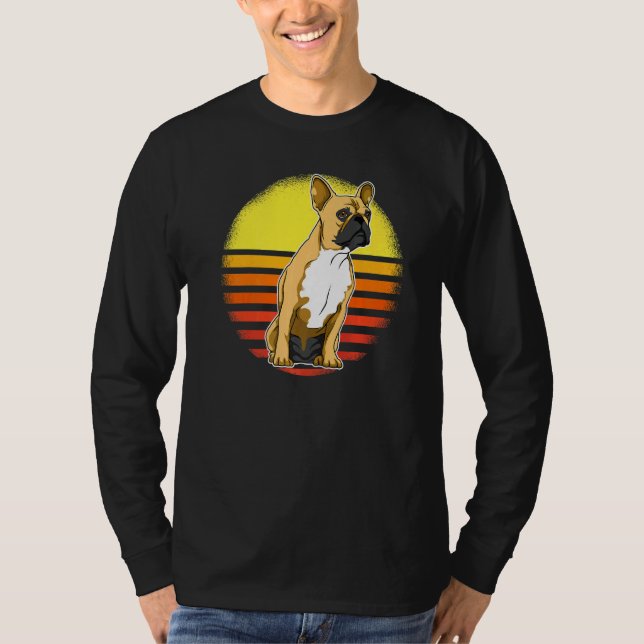 French Bulldog Frenchie Sunset  3 T Shirt (Framsida)