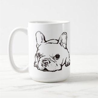 French Bulldog Handwritten Illustration CoffeeMug Kaffemugg