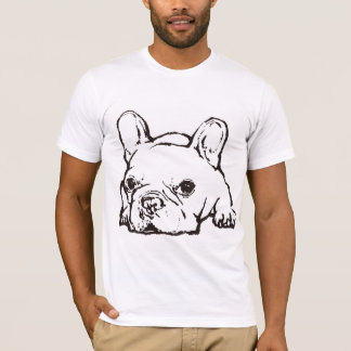 French Bulldog Handwritten Illustration Tshirt T Shirt