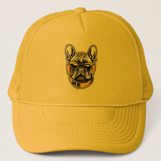 French Bulldog Headphones Keps