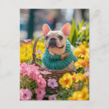 French Bulldog in Knitted Dog Attire