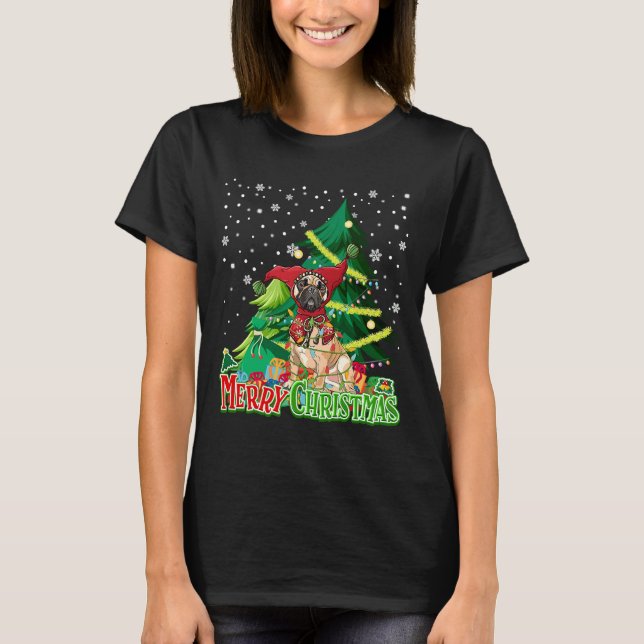 French Bulldog Jester Hat Christmas T Shirt (Framsida)