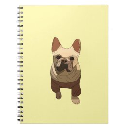 French Bulldog, Lavender Purple Anteckningsbok