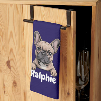 French Bulldog Personalized Dog Name Pet Owner Kökshandduk