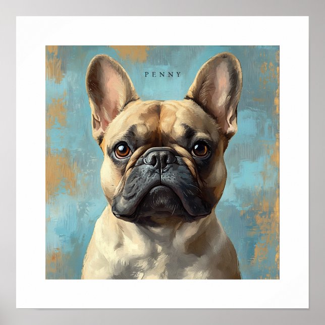 French Bulldog Personalized Print Poster (Framsidan)