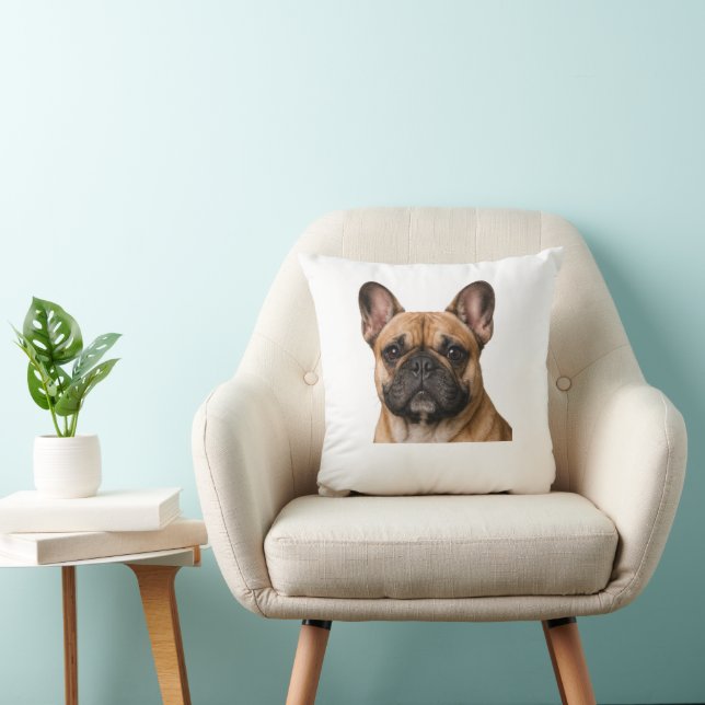 French Bulldog Throw Pillow Kudde (Stol)