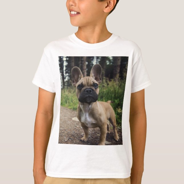 French Bulldog Throw Pillow T Shirt (Framsida)