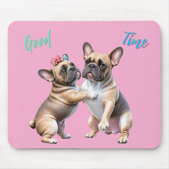 French Bulldog  verliebt Valentinstag  Musmatta (Framsidan)