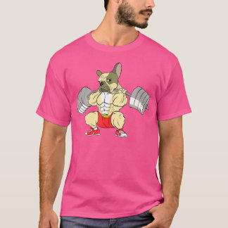 French Bulldog Weightlifting Funny Deadlift T Shirt