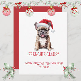 French Bulldog Whimsical Christmas | Julkort