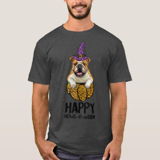 French Bulldog Witch Happy Howl O Ween Halloween D T Shirt