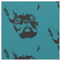 French Bully Hund Kopf Grafik