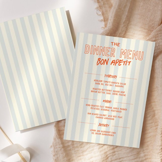 French Cafe Dinner Wedding Menu Template Program (Skapare uppladdad)