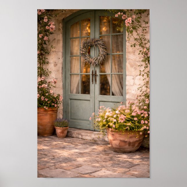 French Country Door Wall Art Poster (Framsidan)